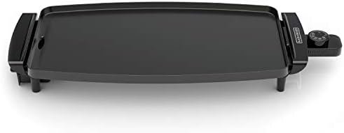 BLACK+DECKER Electric Griddle with Removable Temperature Probe, Indoor Grill