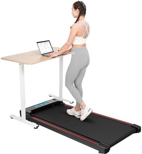 CITYSPORTS Portable Treadmill, Under Desk Treadmill Quiet, 2 in 1 Walking Pad