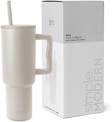 Simple Modern 40 oz Tumbler with Handle and Straw | Insulated Stainless Steel