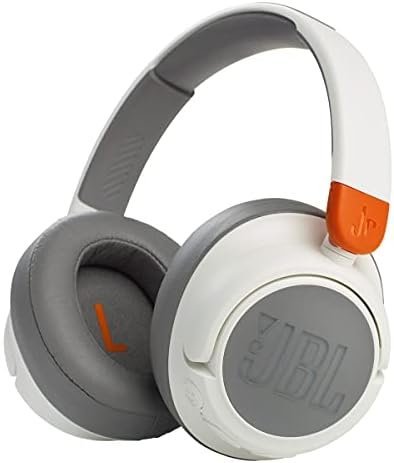 JBL Jr460NC Wireless Over-Ear Noise Cancelling Kids Headphones - White