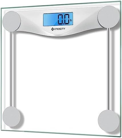 Etekcity Digital Body Weight Bathroom Scale, Large Blue LCD Backlight Display