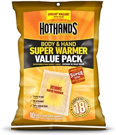 HotHands Body and Hand Super Warmer 10 pad Value Pack