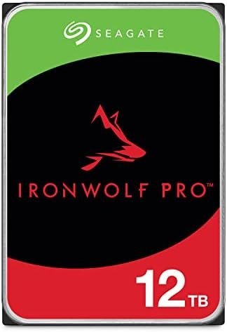 Seagate IronWolf Pro, 12 TB, Enterprise NAS Internal HDD –CMR 3.5 Inch, SATA 6
