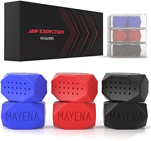 Mayena Sports Jaw Exerciser for Men & Women – Silicone Jawline Exerciser