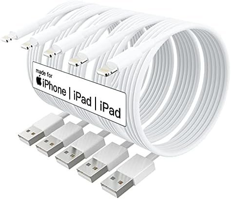 iPhone Charger Fast Charging[Apple MFi Certified] 5pack 10FT Long Lightning