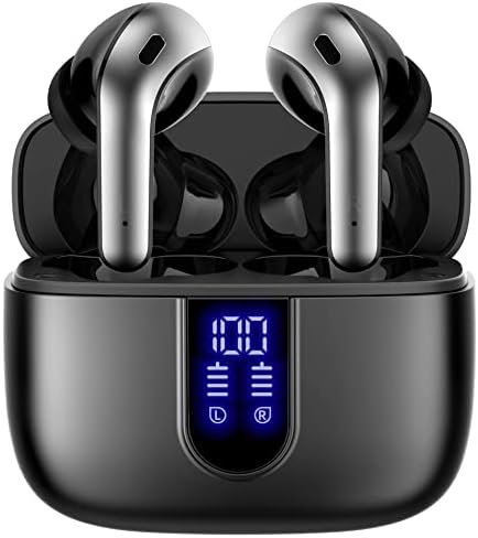 TAGRY Bluetooth Headphones True Wireless Earbuds 60H Playback LED Power Display