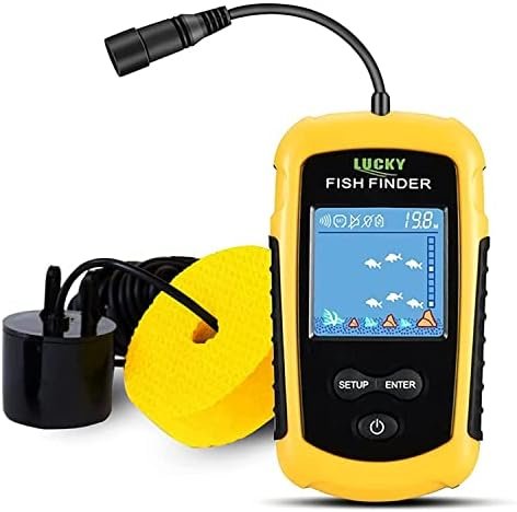 41GGebnVLDL._AC_.jpg LUCKY Kayak Portable Fish Depth Finder Water Handheld Fish Finder Sonar Castable Kayak - Image 1
