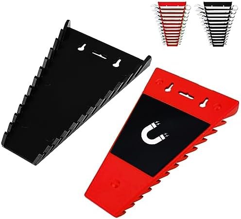 FTIHTRY 2Pack Magnetic Wrench Organizer wrench rack Tool Trays, Premium Quality