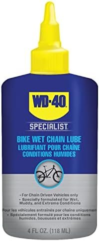 WD-40 Specialist Bike | Wet Chain Lubricant, 118ml | Formulated to Provide a Durable