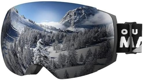41PVgk5UCL._AC_.jpg OutdoorMaster Ski Goggles PRO - Frameless, Interchangeable Lens Snow Goggles - Image 1