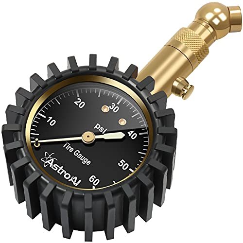 Version 1.0.0 AstroAI Tire Pressure Gauge 60 PSI, Large 2" Easy Read Glow Dial Tire Gauge - Image 1