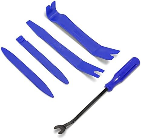 BLAU GRUN 5PCS Auto Trim Removal Tool Kit, Car Interior Door Panel Clip Fastener