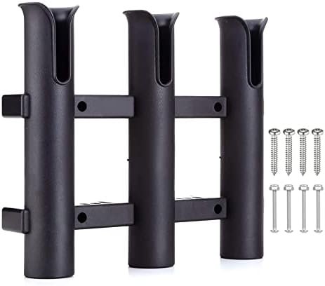 BigTron Fishing Rod Holder Bracket, Tube 3 Rod Rack, Fishing Rod for Boat Kayak Garage