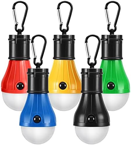 PEMOTech Camping Light [5 Pack], 4 Lighting Modes LED Camping Lantern Bulbs