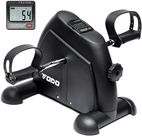 TODO Mini Exercise Bike Pedal Exerciser with LCD Monitor for Leg and Arm
