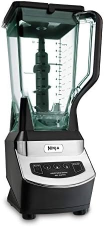 Ninja NJ600WMC Professional Blender, 72 oz Pitcher, Black/Silver, 900W