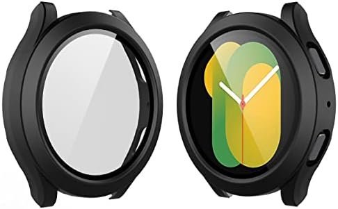 Langboom Black Hard Case Compatible with Samsung Galaxy Watch 5 Galaxy Watch 4
