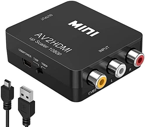 41lcQoySzlL._AC_.jpg Amtake RCA to HDMI Converter, 1080P RCA Composite CVBS AV to HDMI Video Audio - Image 1