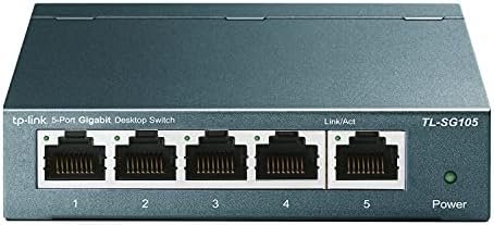 41mi-EE3UL._AC_.jpg TP-Link TL-SG105, 5 Port Gigabit Unmanaged Ethernet Switch, Network Hub - Image 1