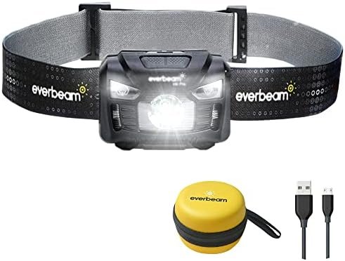 Everbeam H6 Pro LED Headlamp, Motion Sensor Control, 650 Lumen Bright