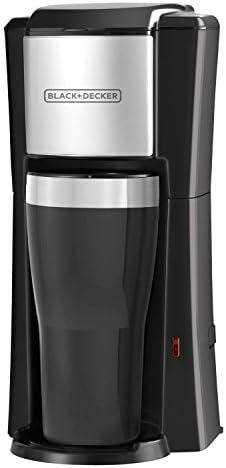 41tbdEaEHFL._AC_.jpg BLACK+DECKER Single Serve Coffee Maker, Includes One Dishwasher Safe Travel Mug - Image 1