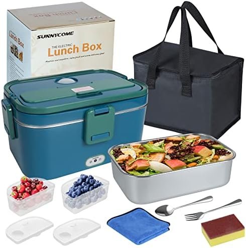514V4VgAXML._AC_.jpg Electric Lunch Box Food Heater,1.8L Food Warmer Lunch Box with Carry Bag - Image 1