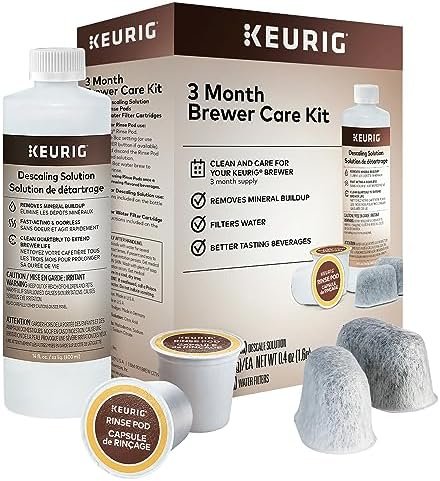 Keurig 3-Month Brewer Maintenance Kit, Includes Descaling Solution, Water Filter