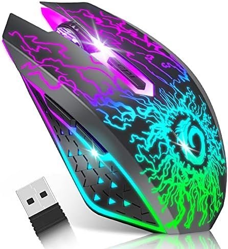 VersionTECH. Wireless Gaming Mouse, Rechargeable Computer Mouse Mice