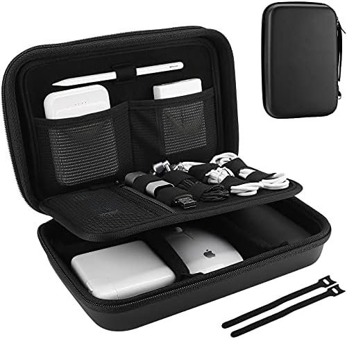 ProCase Hard Travel Electronic Organizer Case for MacBook Power Adapter Chargers