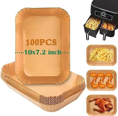 100PCS Air Fryer Liners Disposable for Ninja DZ201/DZ401, Ninja Air Fryer