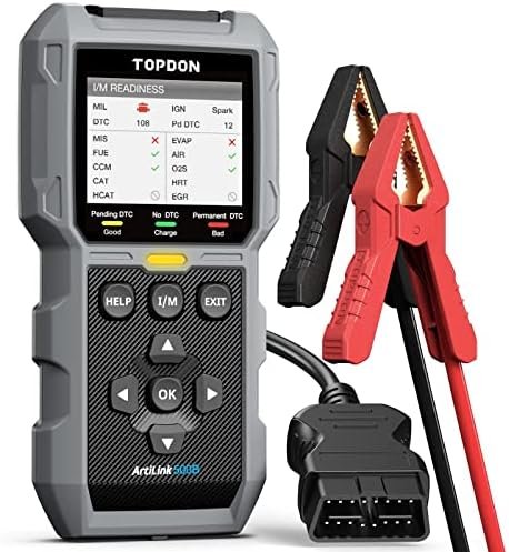 51YCwmZH9zL._AC_.jpg TOPDON AL500B OBD2 Scanner Battery Tester 2 in 1 Code Reader, Full OBDII - Image 1