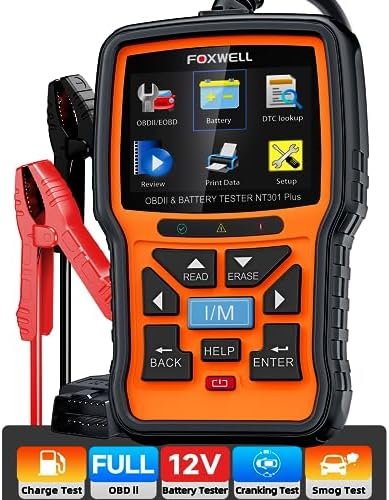 51YeLm010CL._AC_.jpg FOXWELL Upgrade NT301 Plus OBD2 Scanner Battery Tester 12V, 4 IN1 OBD Scanner - Image 1