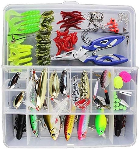 Docooler 73/101 /132/232 Pcs Fishing Lures Mixed Hard Baits Soft Baits Popper Crankbait