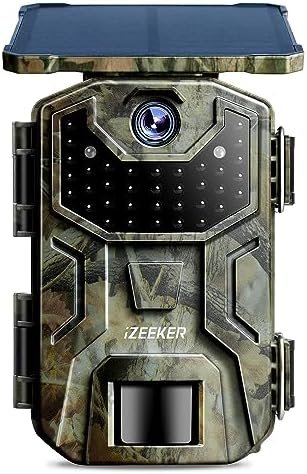 Solar Trail Camera 1520P 30fps 36MP, iZEEKER Game Camera