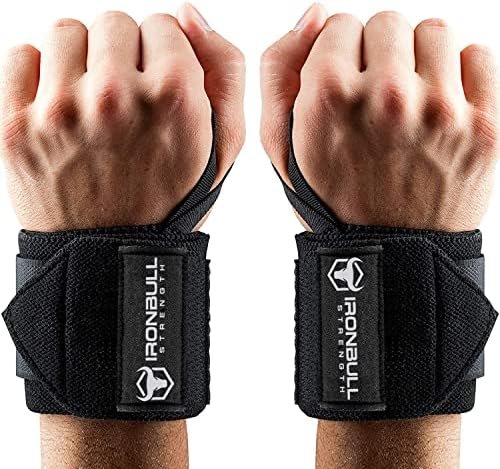 Wrist Wraps (18" Premium Quality) for Powerlifting, Bodybuilding, Weight Lifting
