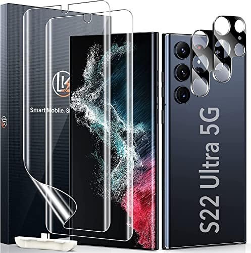 51wJl71xLsL._AC_.jpg LK 2 + 2 screen protectors compatible with Samsung Galaxy S22 Ultra 5G - Image 1