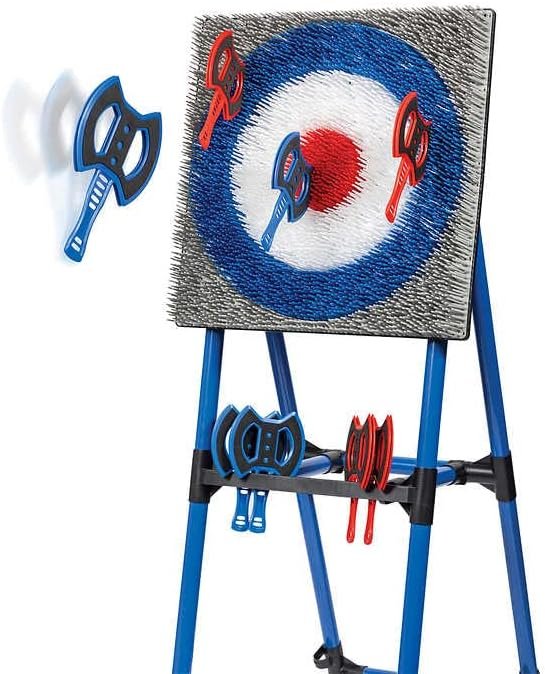 EastPoint Sports Axe Throwing Target Set Includes 8 Safety Axes/Out Door Axe Throw Game