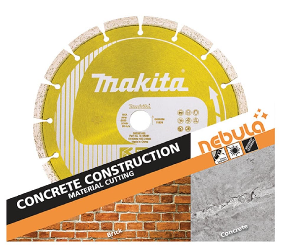 Makita B-56253 125mm (5") x 22.23mm Nebula Concrete Construction Segmented Diamond Saw Blade