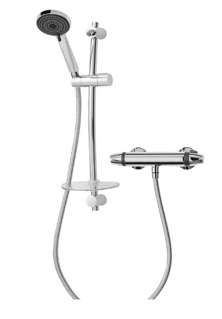 Naro Thermostatic Bar Mixer Shower Chrome