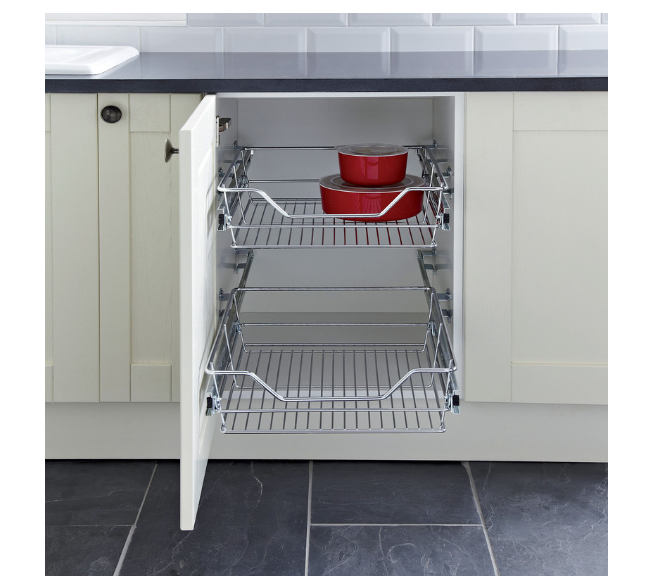 Hafele Pull Out Wire Baskets 500mm